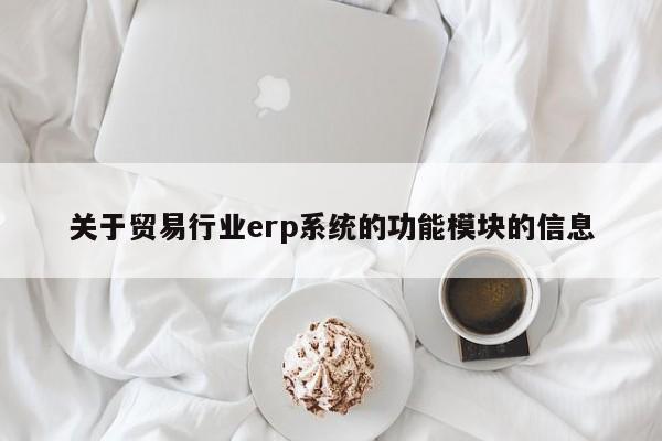 关于贸易行业erp系统的功能模块的信息